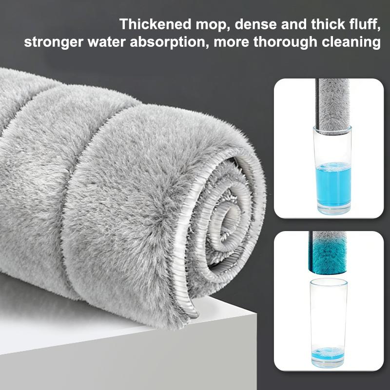 2In1 Flat Mop Self-Wringing 360° Spin Mop With Bucket And Washable Refill Pads