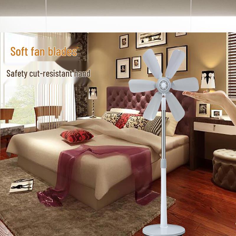Quiet Mini Five-Blade Floor Fan for Home, Dorm, and Office