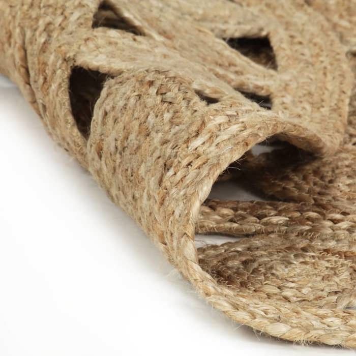 Tapis - vidaXL - Jute tressée - 150 cm - Beige - Rond - Intérieur