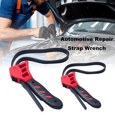 1/2Pcs Strap Wrench Oil Filter Wrench Rubber Strap Adjustable Belt Wrench Plumbing Sink Faucet Tool for Tight Spaces
