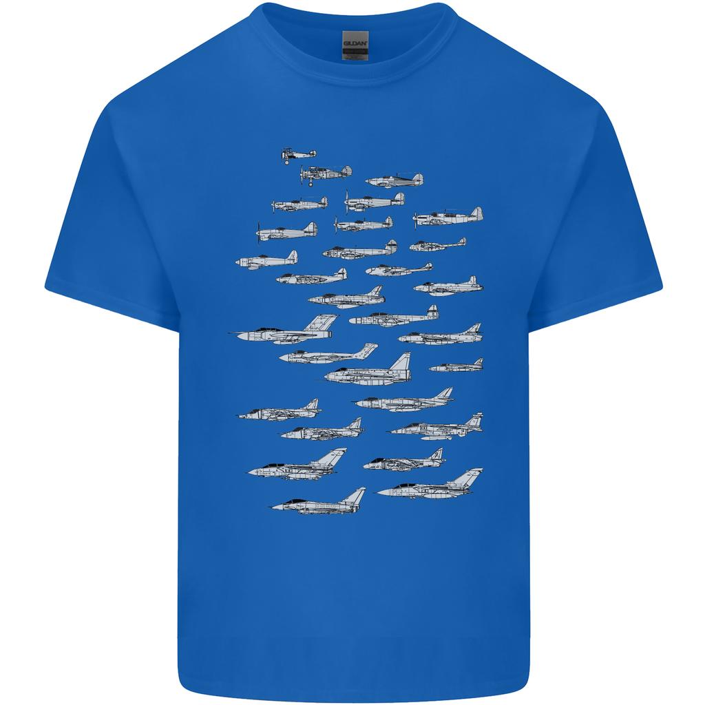 British RAF Fighters Royal Air Force Planes Unisexs Light Cotton TShirt