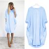 Women's Casual Loose Pocket Long Sleeved Chubby Girl Dress