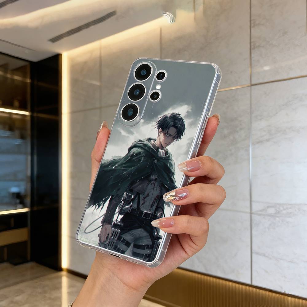 Etui Na Telefon Attack on Titan Eren Yeager Do Samsung S25,S24,S21,S22,S23,S30,Ultra,S20,Plus,Fe,Lite Przezroczyste Pokrowce