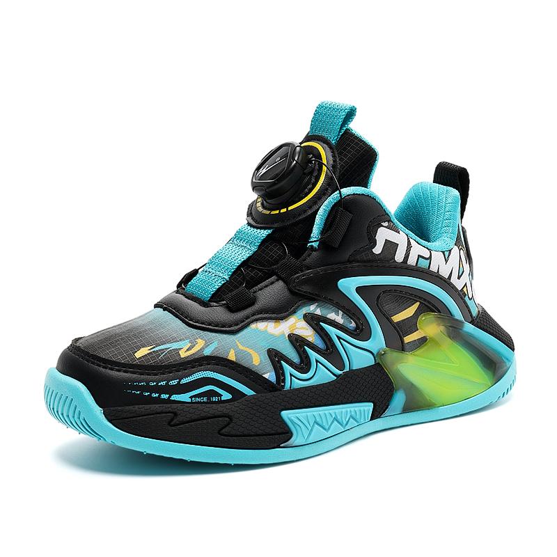 

Professional training and practical boys basketball shoes 2025 autumn Edition Leather waterproof children s sports shoes 40