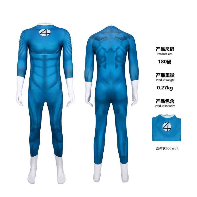 Halloween Costume Fantastic Four 5 Mr. Fantastic Invisible Woman Thunderbolt Suit Onesie