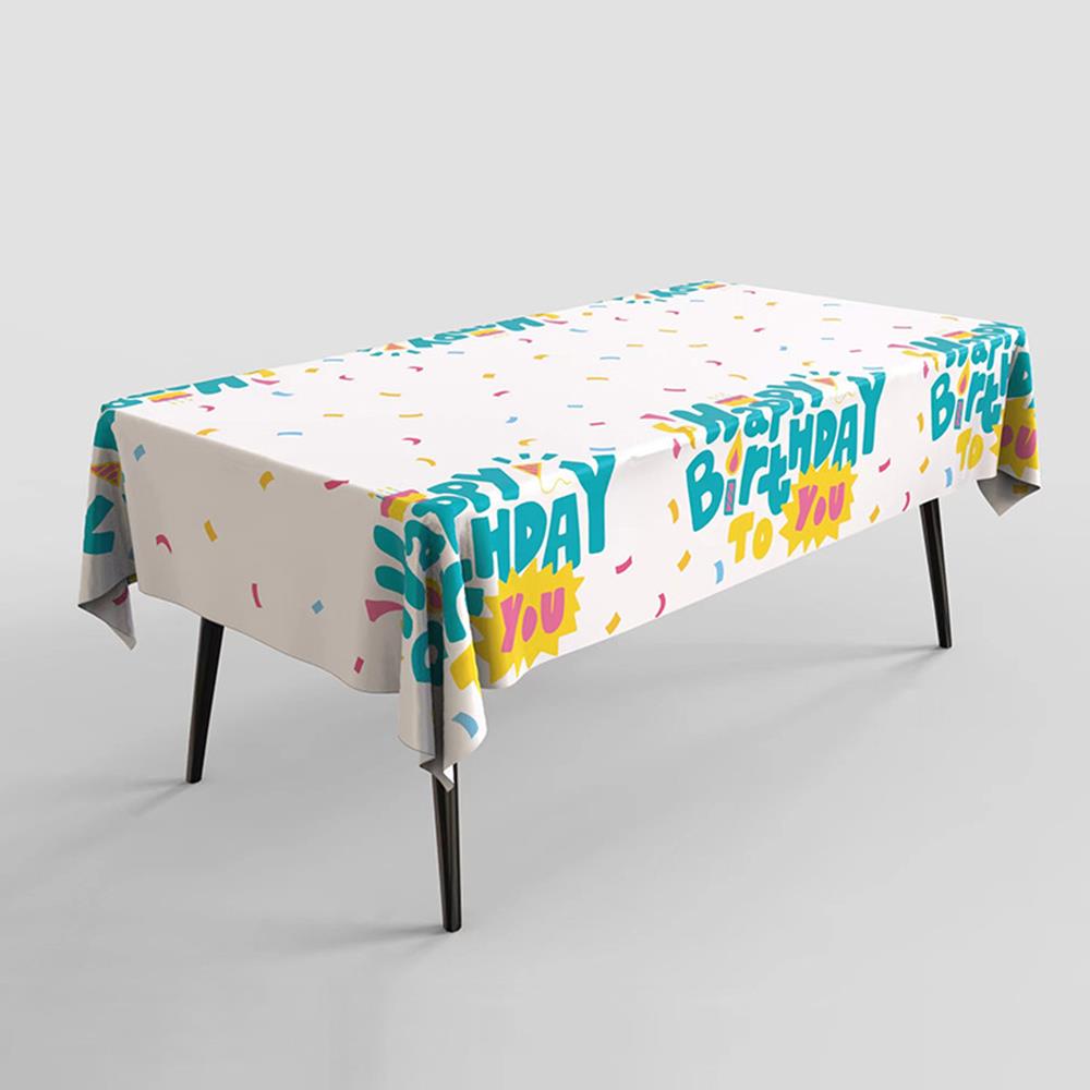 Oil Proof PE Table Cloths Birthday Children s Cartoon Waterproof Tablecloths Party Decorations Waterproof Disposable Tablecloths
