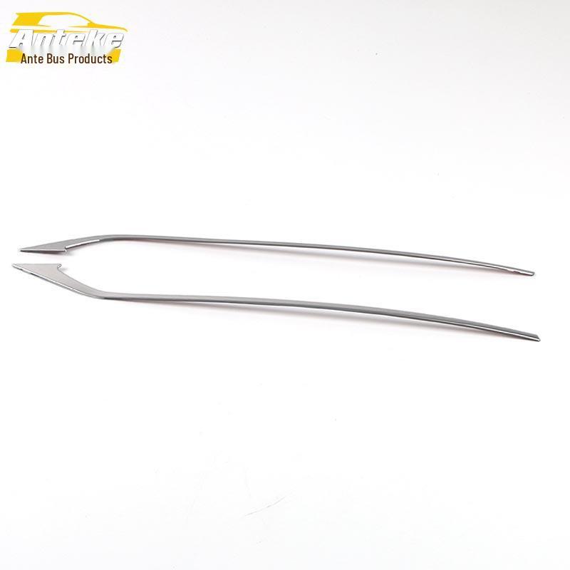 UNI-V Rear Fog Light Trim - Bright Strip Decoration for Exterior Car Accessories