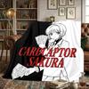 Cardcaptor Sakura Warme Gemütliche Flanelldecke Bedruckt, Geeignet für Schlafzimmer, Sofas, Betten, Stühle, Picknicks, Reisen -HE5