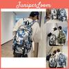 Stylish Casual Unisex Backpack For School And Outdoor Travel In Yellow White And Blue