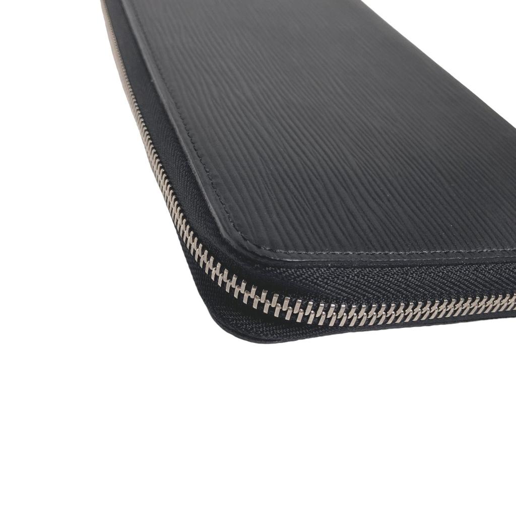 Louis Vuitton Zippy Organizer M60632 Long Wallet Purse Epi Leather Noir Black Used