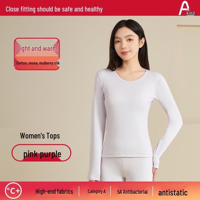 Women's Light Thermal Underwear Set - 80% Cotton, Modal, Spring/Autumn