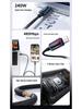 Tuqi Super Fast Charging LED Flowing Light PD240W Data Cable for Huawei and Apple