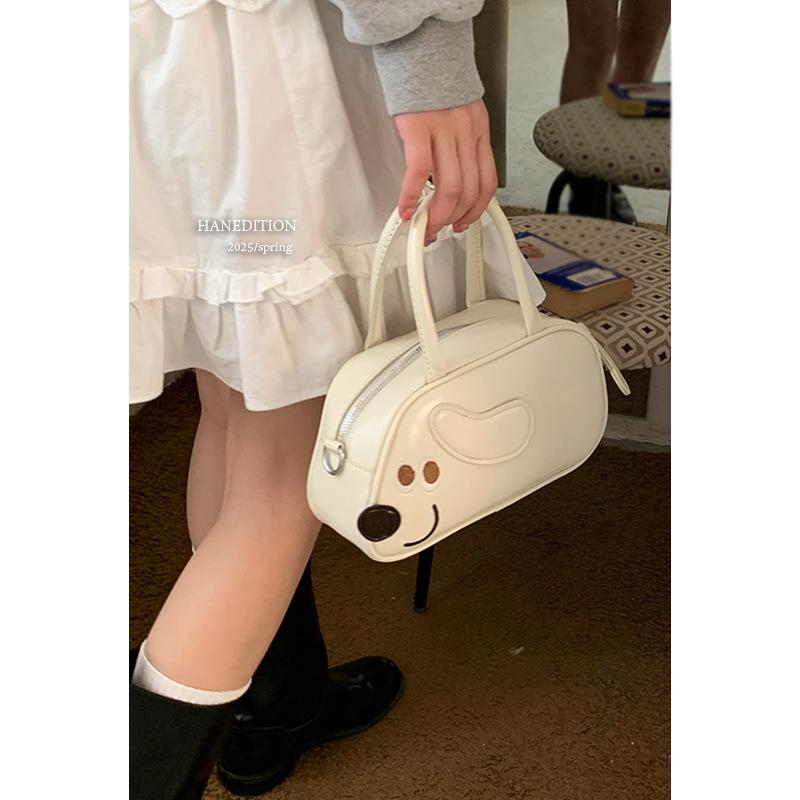 Spring Fashion Handbag Small Bag Women's 2025 New Cute Puppy Small Square Bag Versatile Shoulder Messenger Bag