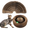 Cats Accordion Toy Foldable Cat Scratch Board with Bell Ball Portable Changeable Cat Scratcher Toy for Indoor Cats Anxiety Relief Exercise