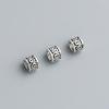 S925 Sterling Silver Cloud Pattern Barrel & Wheel Beads for DIY Jewelry Bracelet Necklace Spacer Accessories