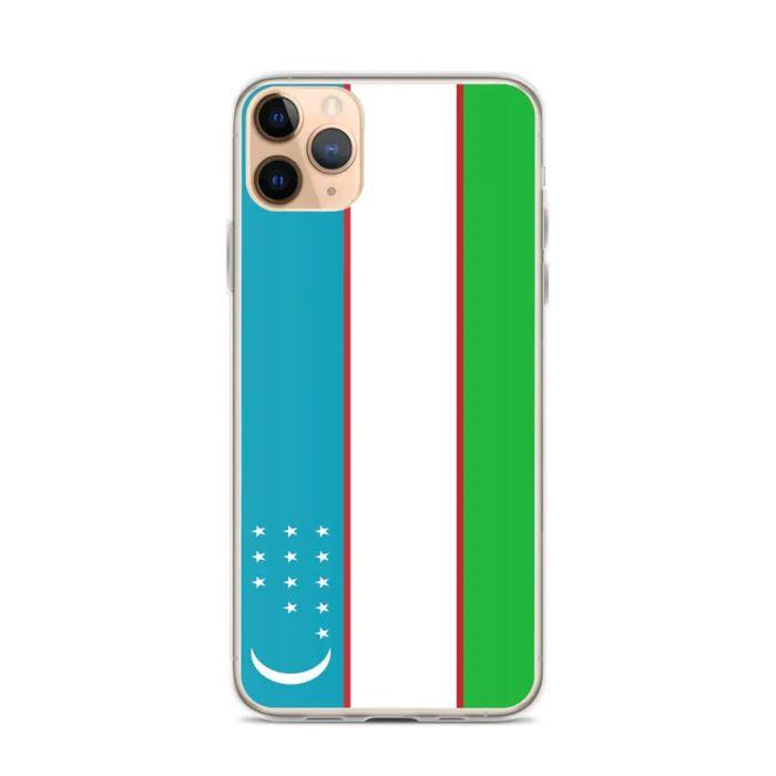 Coque Télephone Drapeau Ouzbékistan - iPhone 11 Pro Max