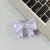 Creative Glitter Bow Solid Color Ring Three-Dimensional Mobile Phone Airbag Bracket Telescopic Paste Desktop Support Portable