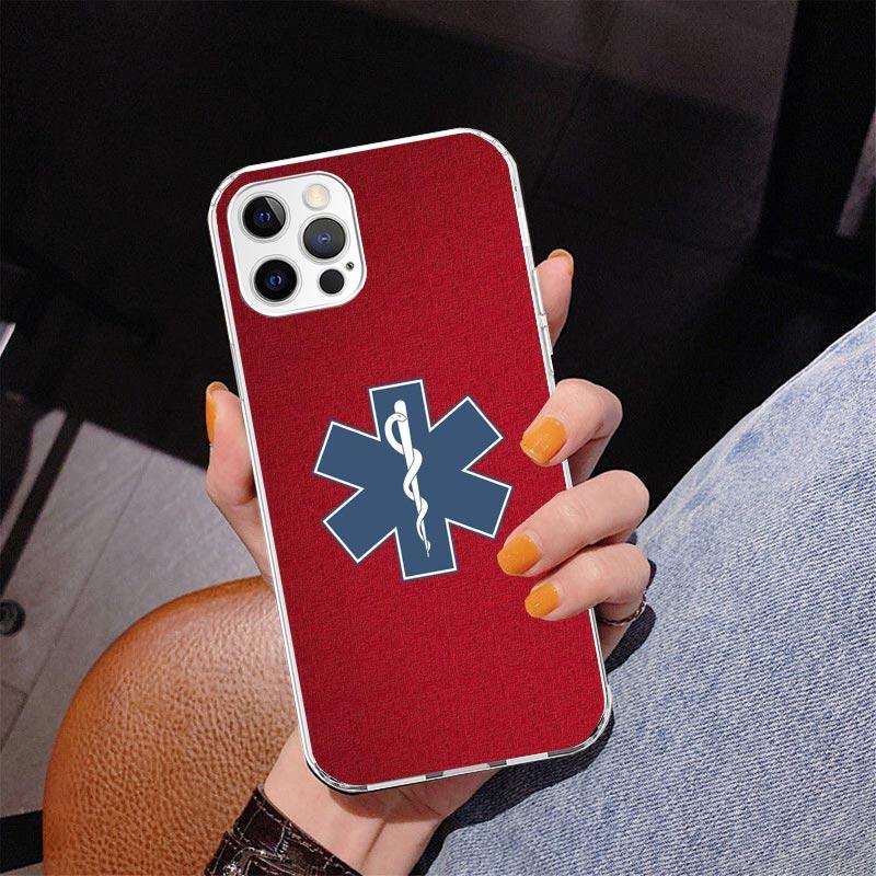 EMT EMS Medical Rescue Phone Case For iPhone 13 12 Mini 11 Pro Max XS XR X SE 7 8 Plus 5S 5 6S 6 Gift Print Cover Fundas
