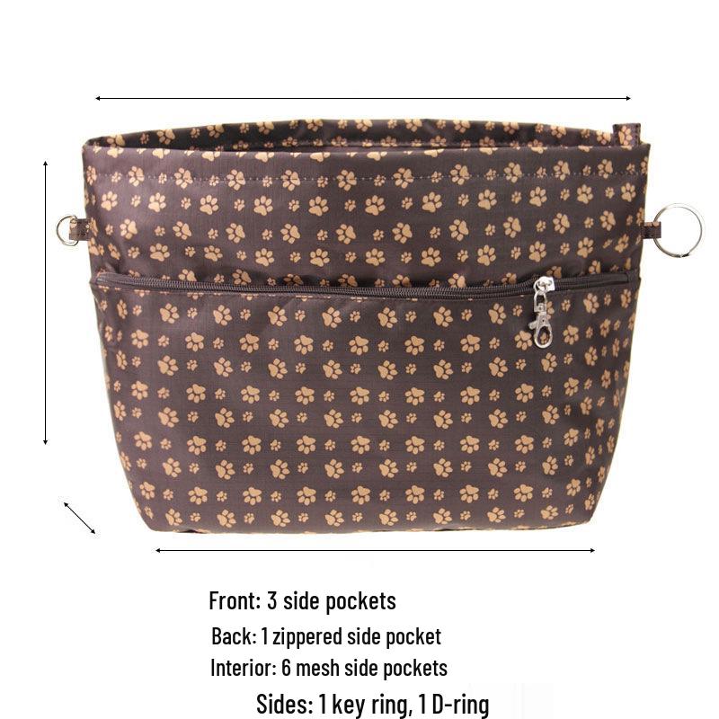 Extra velká robustní taška tote z oxfordské látky se dvěma zipy pro skladování a líčení