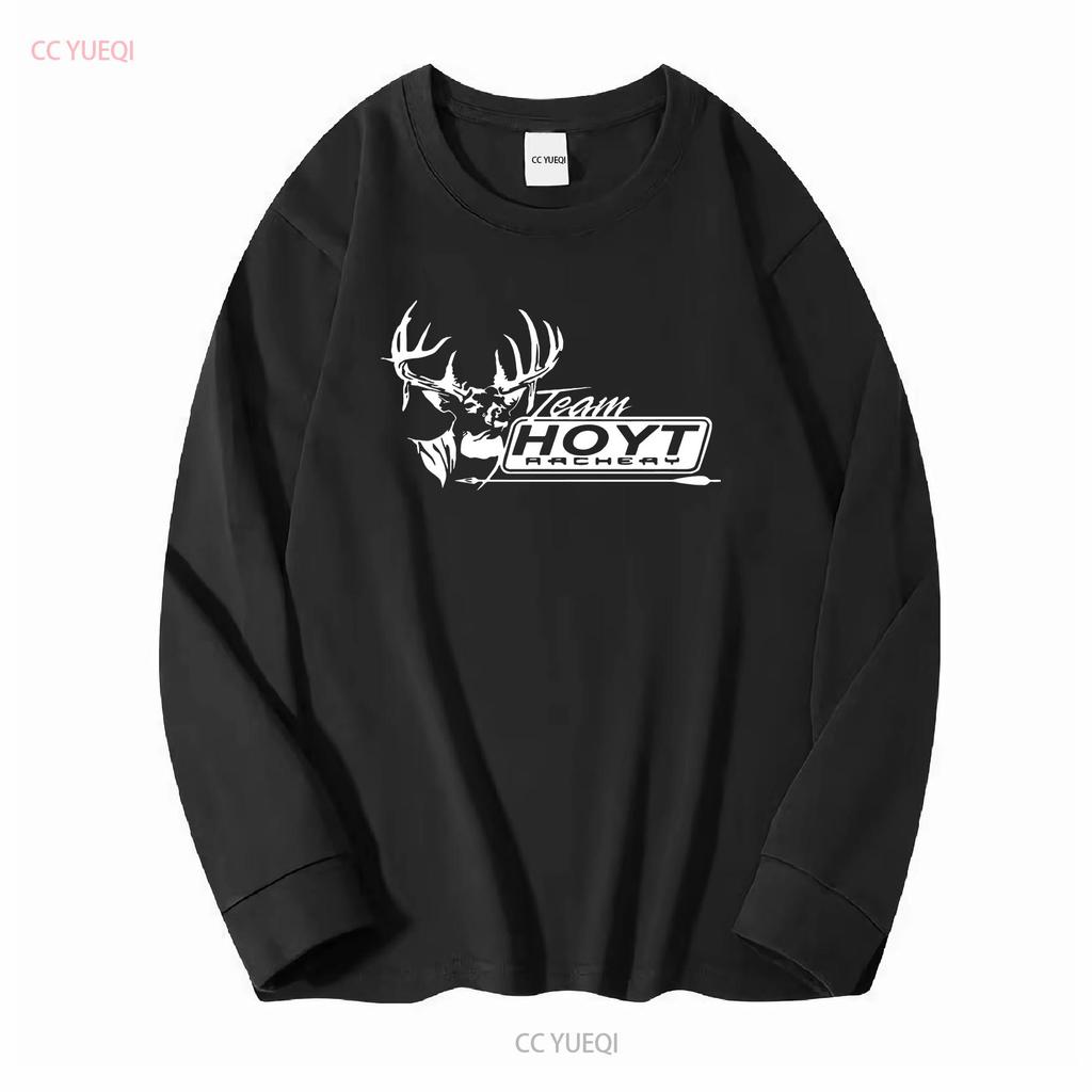 New T Shirt Hoyt Archery Bow Logo Mens Black USA Size S to 5XL long or short sleeves vintage Washed Stretched Comfortable