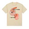 Life Is Soup But I Am Fork I Shrimp Seal Meme Funny Graphic T Shirt  Women Retro Classic T Shirt Summer T Shirts