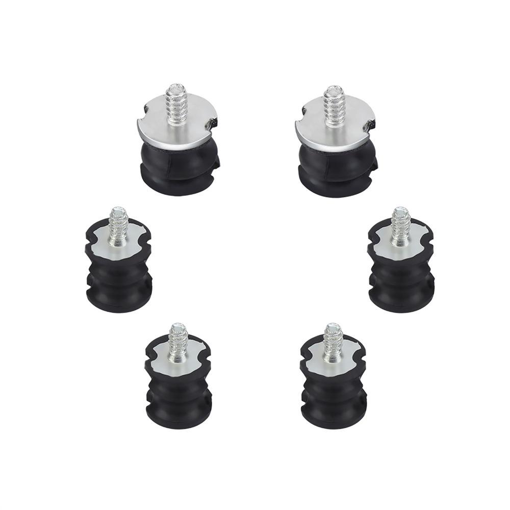 6pcs Shock Mounts Isolator Buffer Mounts Black Replacement Parts  Chainsaw Maintenance