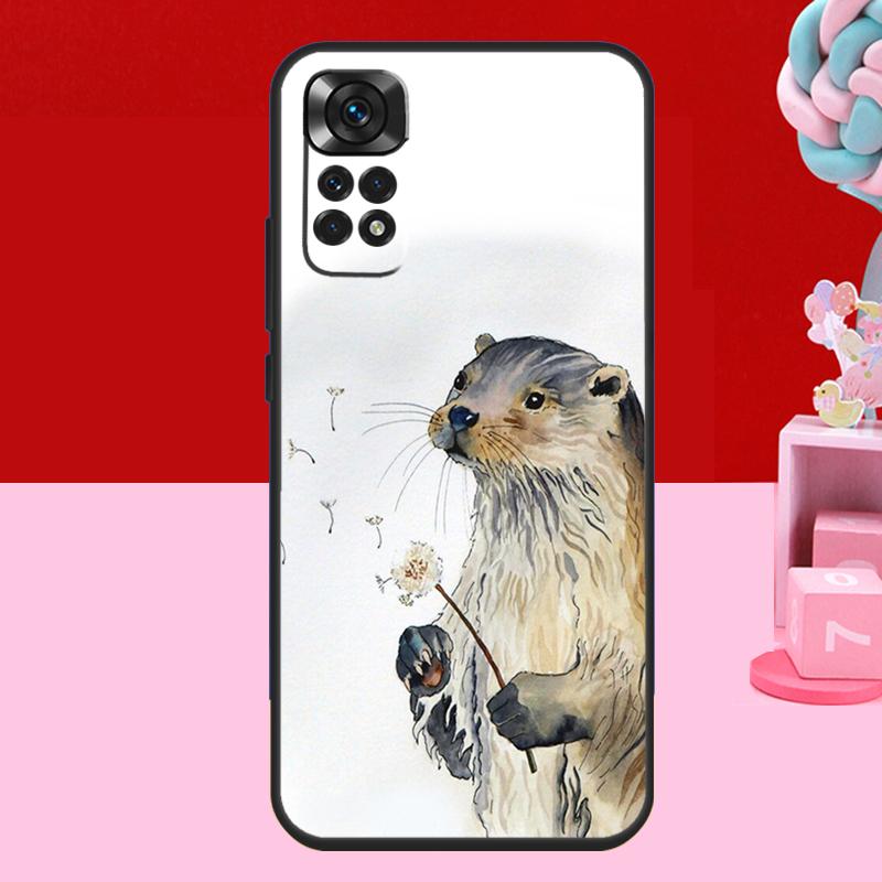 Animal Otter Case For Xiaomi Redmi Note 13 12 11 10 14 15 Pro Plus Redmi 15 C 14C 10C 12C 13C Soft Cover