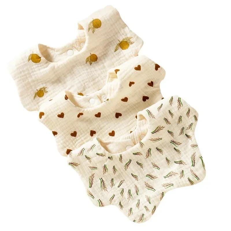 Baby gauze bib pure cotton a class saliva towel baby waterproof spit milk for men and women baby spring and summer thin