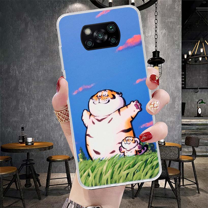 

Мультяшный Толстый Тигр Мягкий Чехол Для Телефона Для Xiaomi Redmi 15C 15 13C 13 Poco X5 X6 X7 F7 Ultra M7 12C 12 10 10C 9C 9A 9T 9 Fundas Poco Xiaomi Poco X7 Pro