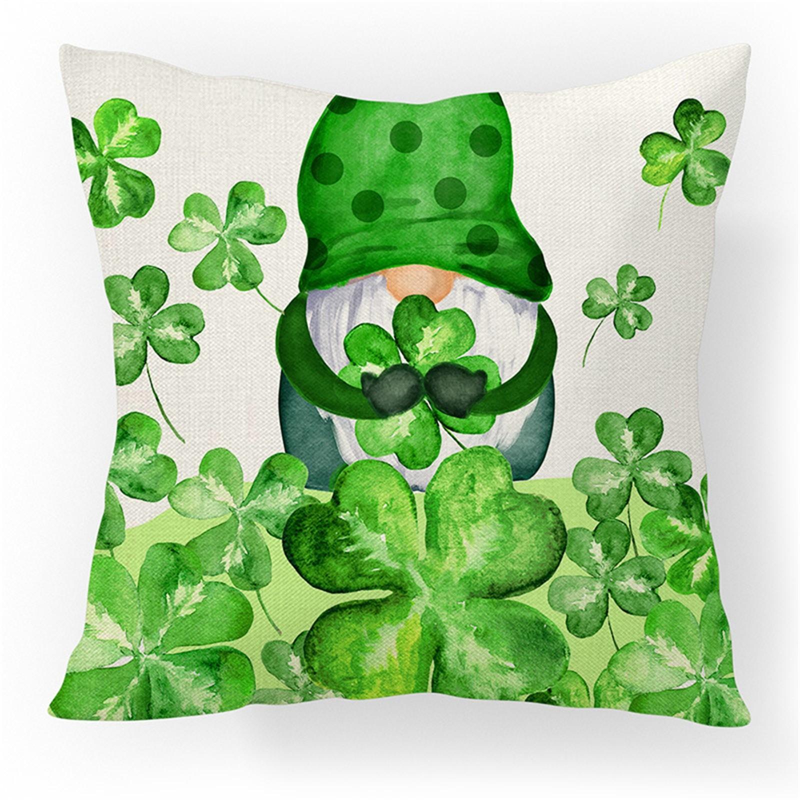 

улица. Чехол на подушку из хлопка и льна ко Дню Святого Патрика, наволочка для дивана, домашний декор, 18 дюймов One Size