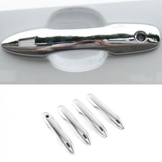For Toyota BZ4X -2025 Chrome Exterior Car Door Handle Molding Cover Trim 4x