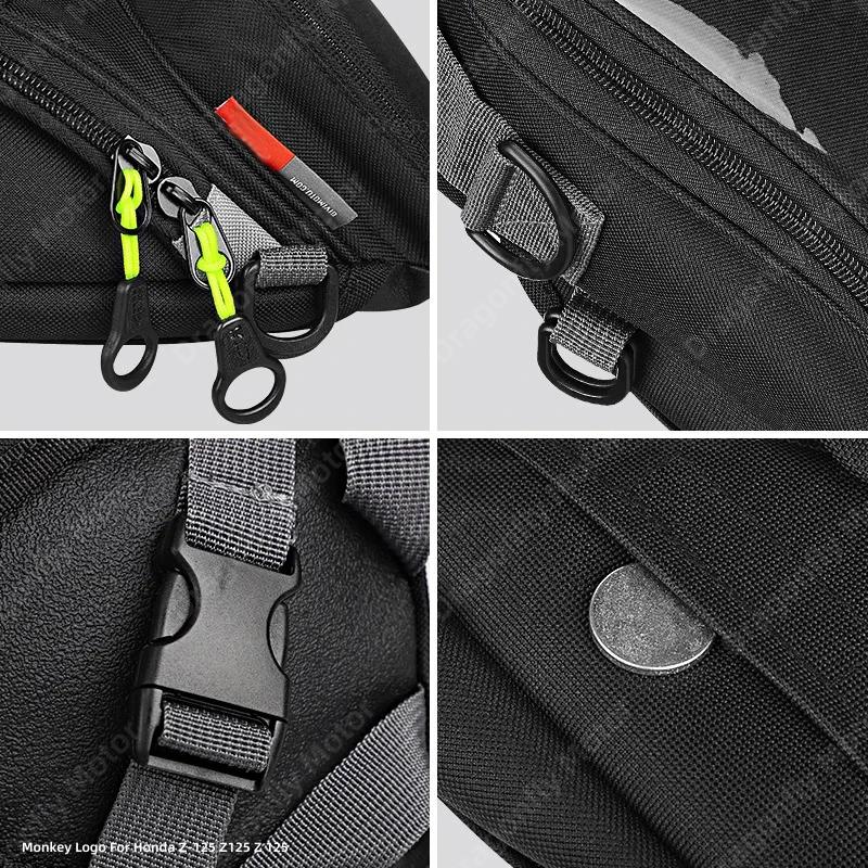 Motorcycle Fuel Bag Mobile Phone Navigation Tank Monkey Logo For Honda Z-125 Z125 Z 125 Small Oil Reservoit Package
