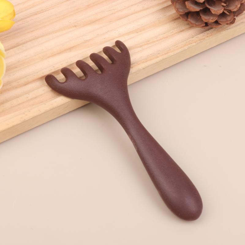 Plastic Meridian Massage Comb Body Gua Sha Tool Anti-Static 6-Claw Head Massager Promote