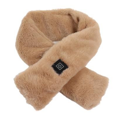 Electric Heated Scarf 3 Heating Levels Neck Wrap Soft Plush Washable for Winter Outdoor Activities