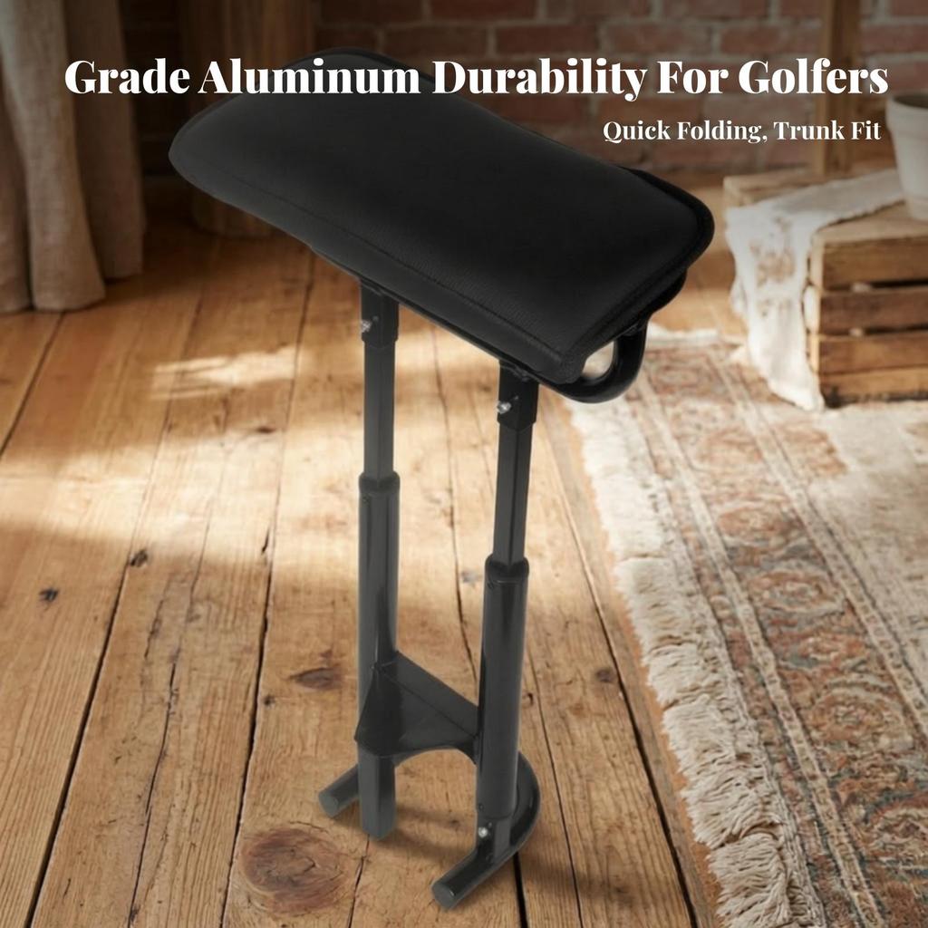 Golf Seat with Telescoping Frame Adjustable Stool Compact for Golfers