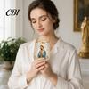 Lead-free Glass Cup Faith Cup, Lead-Free Transparent Mug, with Religious Themed Gold Electroplated Edges, Stylish Christian Morning Prayer