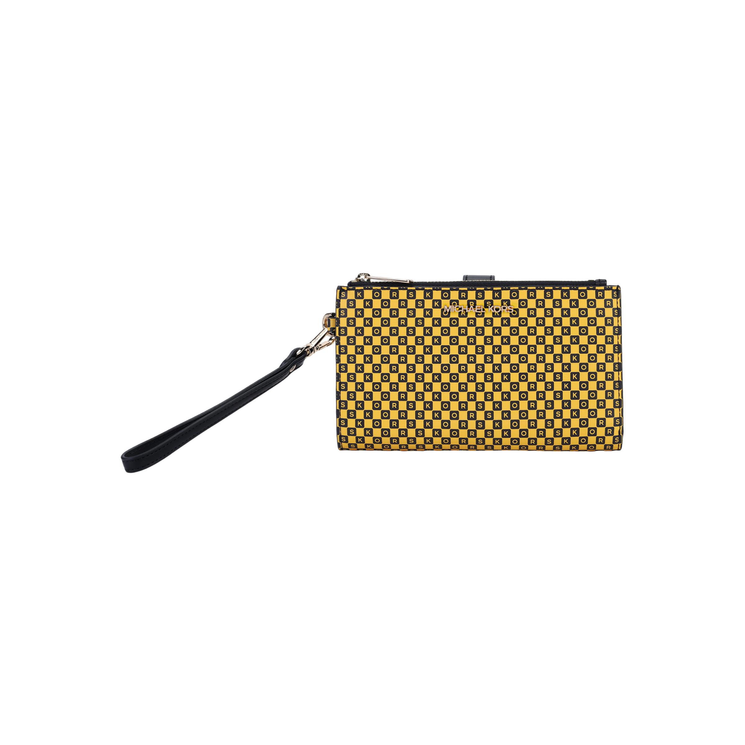 

Michael Kors New York City Letter Commuter Fashion Classic Faux Leather Clutch Women clutch Yellow 35F0GW8W9O-789 Basic Set (Bag+Dust Bag)