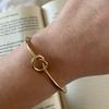 Simple Summer Fashion Knot Bracelet 3mm Wide Stainless Steel Personalized Bracelet Knot Design Jewelry Accessories Creative Gift