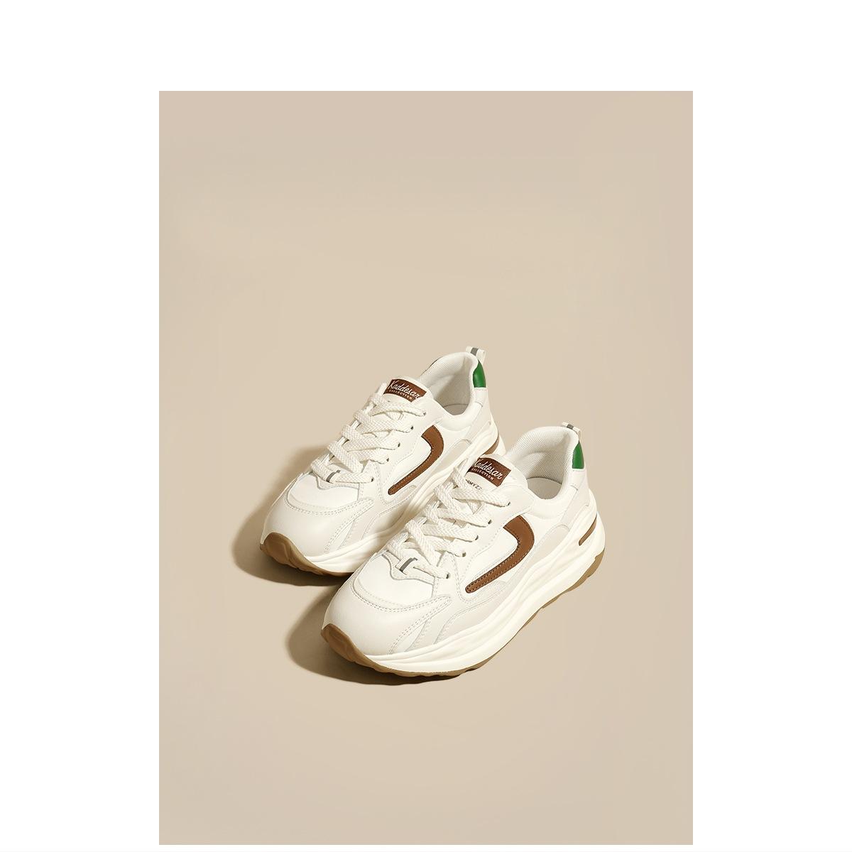 

Толстая подошва Forrest Gump Shoes Весной новые спортивные повседневные цветные универсальные старые туфли для женщин 40