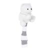 Callaway AM BEAR UT WHT SS 23 Headcover (for UT clubs, with club number tag and interchangeable club numbers (3, 4, 5, 6, 7)) White, Women's