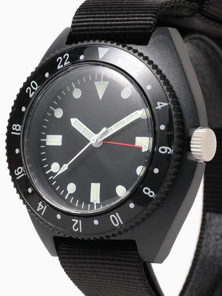 Watch Mil Travel Watch BLACK FREE 38480025707 [Beams Plus] TYPE-P24 Men's