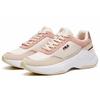 FILA Fabric Synthetic Leather Retro Shock Absorbing Wear Resistant Low Top Casual Shoes Women sneaker Nude-Pink F12W114208FLR