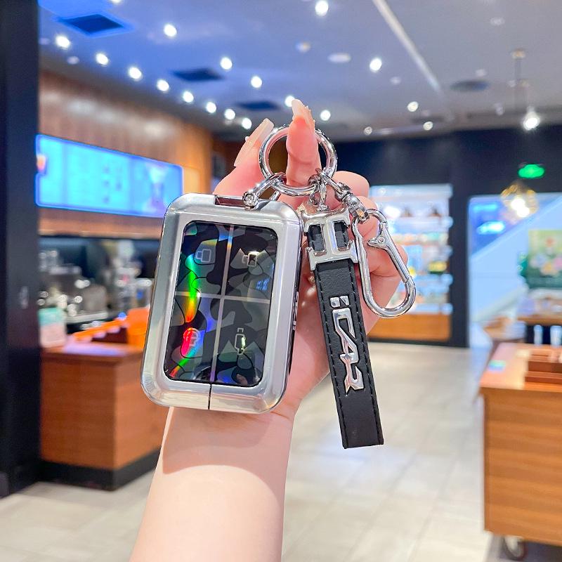2025 Chery iCAR V23 Smart Bluetooth Key Case with Full Metal Shell and Buckle