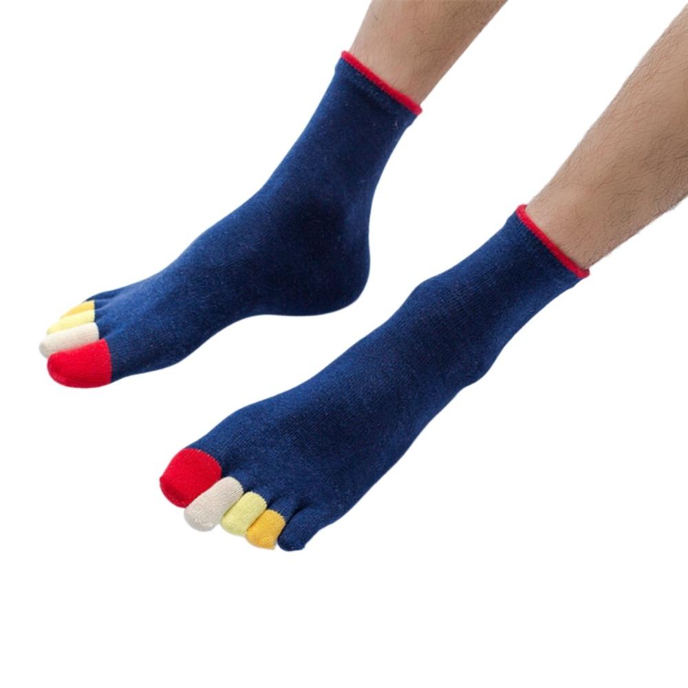 Hosiery Men's Five Finger Socks Colorful Toe Design Sports Socks Five Toe Socks Hiking