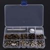 50 Sets Press Stud Snap Button Popper Fastener with Setting Tool for Leather 201#17mm