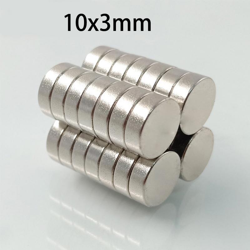 10/20/50pcs 10x3mm Magnets, Super Heavy Duty Disc Magnets for Industrial, Workshop, Tool Holders, CNC, Jigs & Fixtures