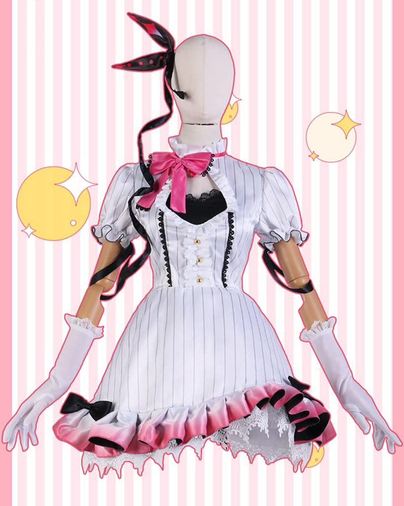 [Milky Time] Nijisanji Yami Rena Cosplay Halloween VTuber Virtual Idol (Costume, M)
