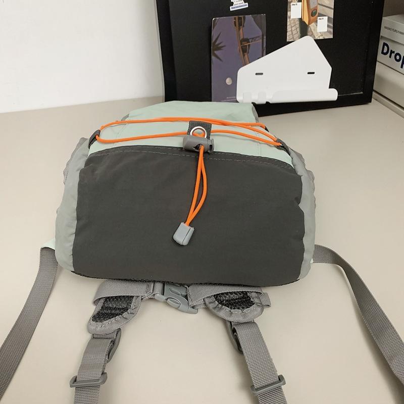 Schoolbag1011 autumn new outdoor backpack men's contrasting color mountaineering bag retro lightweight travel bag sports portable schoolbag