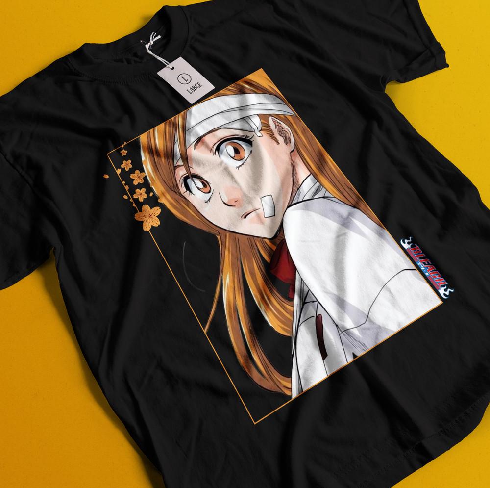

Orihime Inoue Shirt Bleach Anime Tshirt Aizen T-Shirt Ichigo Bankai Yhwach Tee M