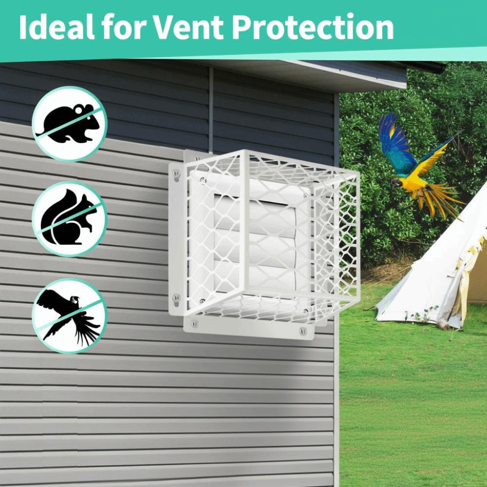 Weatherproof Outdoor Vent Cover Wear-Resistant Stainless Steel Exhaust Protector Rustproof Universal Fit Dryer Vents Cover